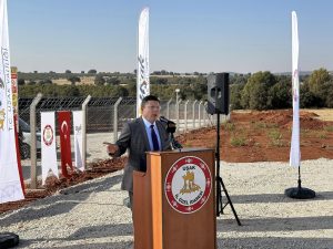 Uşak AK Parti İl Başkanlığı güneş enerji santrali açılışında toplandı